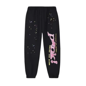 Sp5der P*NK V2 Sweatpants Black