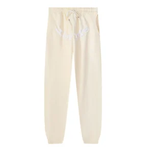 Sp5der Logo Sweatpants Cream