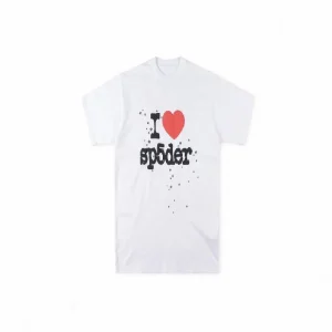 Sp5der I Heart SP5DER Tee White