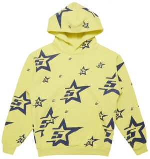 Spider 5 Stars Hoodie Yellow