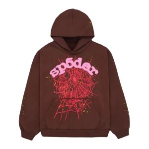 Sp5der Hoodie Web Brown