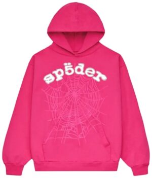 Sp5der Legacy Hoodie Pink White